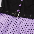 thumbnail image 4 of DHFJKG Summer Dresses For Women Retro Polka Dot 90S Puff Short Sleeve V Neck Midi Dress With Belt Vintage Flowy A-Line Trendy Dresses, 4 of 7