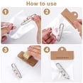 thumbnail image 3 of HOOWIFFY Clear Bags For Packaging With Compact Carry Assorted Color 1 Set Kraft Paper, 3 of 7