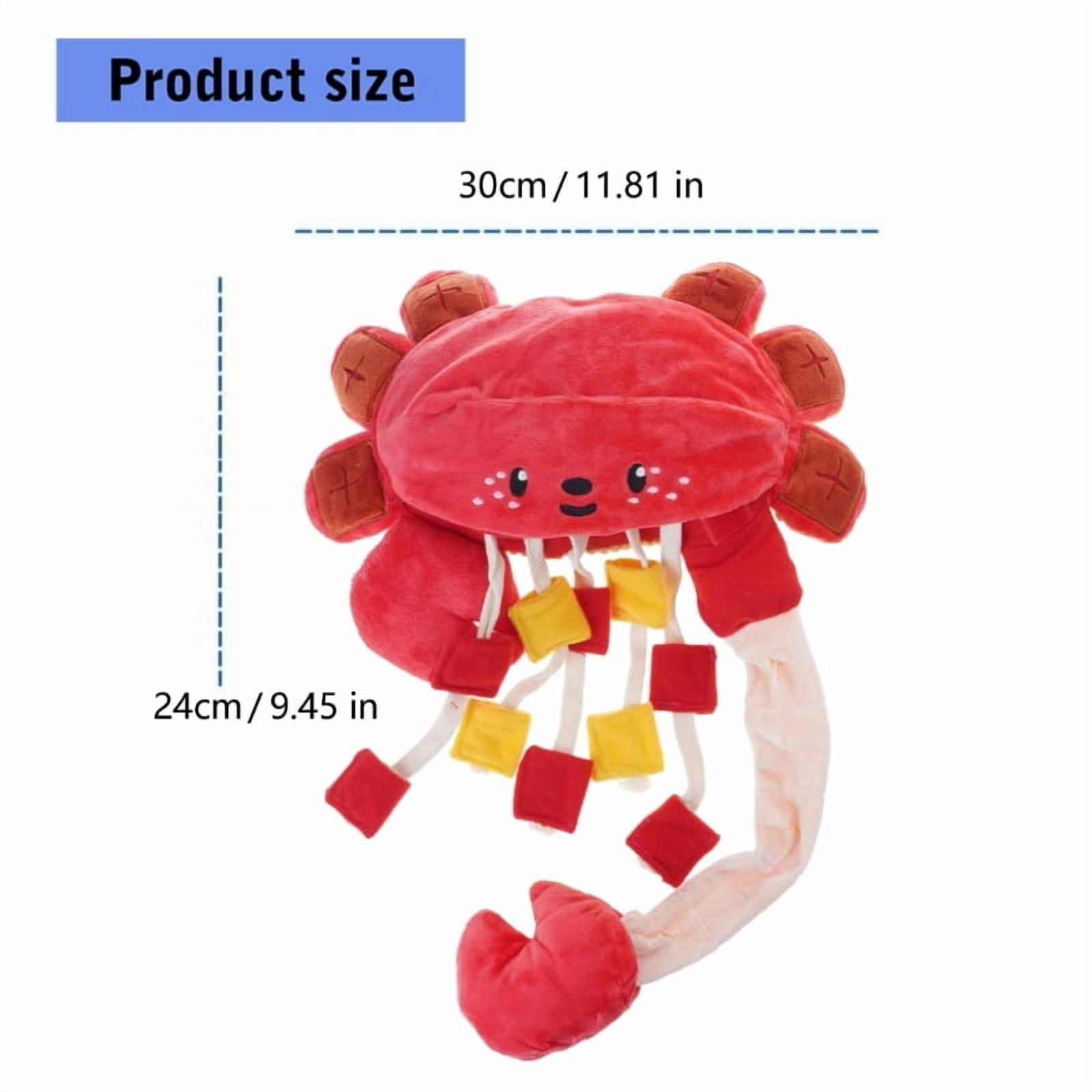 Large Dog Snuffle Toy Crabs Puzzle Chew Toy Snacks for Small Medium Dogs