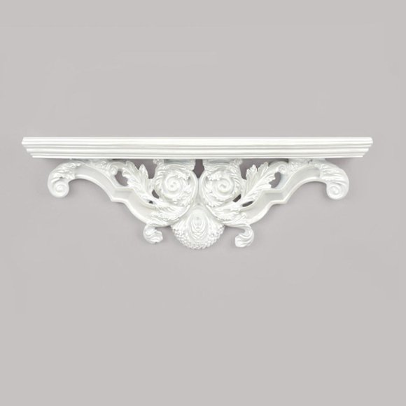 Estantes Flotantes Decorativos Montaje en Pared Resina Creativa Soporte de Estante de Almacenamiento Hueco Sala de Cocina Decoración Adornos Art blanco yotijar Estante decorativo