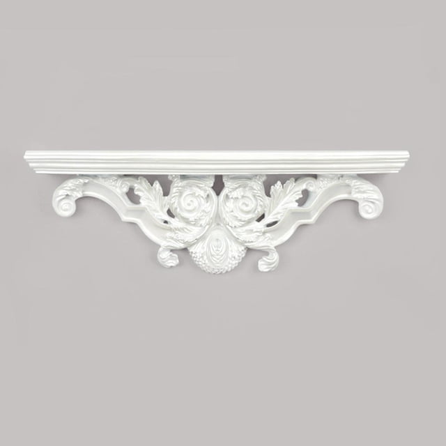 Estantes flotantes decorativos para montaje en pared, estante de almacenamiento hueco de resina creativo, decoración para sala de , cocina, adorn blanco perfecl Estante decorativo