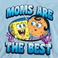 thumbnail image 2 of Popfunk SpongeBob SquarePants Mother's Day Moms are the Best Adult Pull-Over Hoodie, Light Blue, Small, 2 of 5