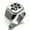 Silver, variant on Stainless Steel Letter J Initial Cat Dog Paws Monogram Engraved Engraved Square Flat Top Biker Style Polished Signet Ring