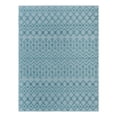 thumbnail image 2 of Unique Loom Outdoor Trellis Textured Collection Area Rug - Osage (7' 10" x 10' Rectangle Aqua), 2 of 6