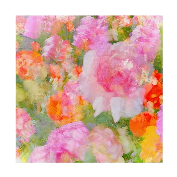 Trademark Fine Art Molly Fu My Rose Garden Impression Canvas Wall Art