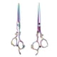 thumbnail image 2 of Tijeras de Peluquería, Tijera para Peluquero y Estilista con Gancho, Tijeras Profesionales Ultra Afiladas para Salones de Peluquería, Hecho de Acero Inoxidable (#03) Amonsee No, 2 of 5
