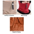thumbnail image 5 of Gorro De Punto De Invierno, Conjunto De Bufanda, Gorro, Bufanda Con Cremallera, Orejeras, Gorros De Esquí Con Forro Polar, Gorro Térmico A Prueba De Viento, Calentador De Cuello Para Esquí Y Ciclismo matsuzay AP008196-02, 5 of 5