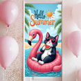 thumbnail image 6 of Summer Theme Banner Hello Summer Cat Design Inflatable Flamingo Illustration for Beach Party Outdoor Decoration Vacation Fun, 6 of 7