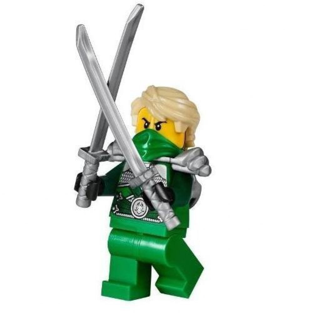 lego ninjago minifigure lloyd garmadon green silver techno