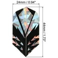 thumbnail image 2 of Uxcell Slim Dart Flights, 5 Pack PET Dart Accessories, Arrow Pattern, 2 of 5