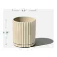 thumbnail image 4 of Veradek Mason Series Demi 6" Plastic-Stone Planter 2-Pack Sand, 4 of 9