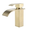 thumbnail image 1 of Robinet de Lavabo en Cascade Dorée Moderne pour Salle de Bain, Mitigeur Réglable Eau Chaude et Froide, 1 of 5