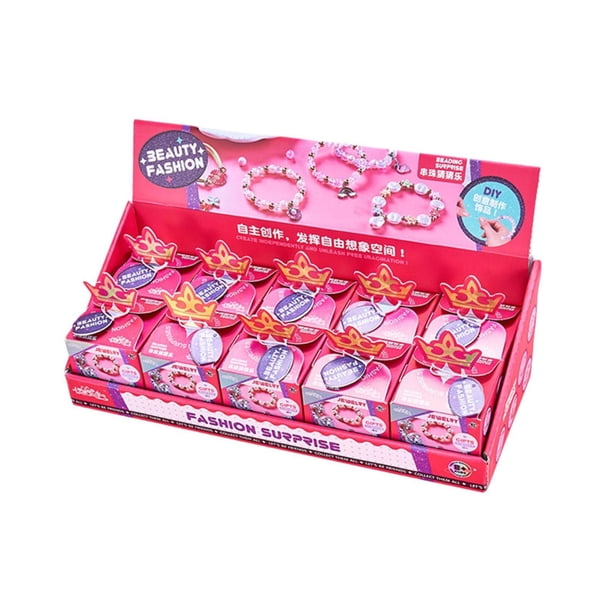 Juego De Cuentas DIY Princess Mimi – 110 Perlas Para Crear Pulseras Personalizadas, Caja Transparente Con Lazos
