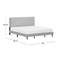 thumbnail image 4 of Hillsdale Furniture Emslie King Upholstered Bed, Light Gray, 4 of 16