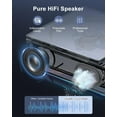 thumbnail image 2 of Reproductor de CD portátil recargable Leapwell con Bluetooth, altavoces Hi-Fi, radio FM, diseño retro y mando a distancia (15m), 2 of 7