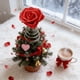 thumbnail image 4 of Adornos para San Valentín, regalos para San Valentín, rosa roja de San Valentín, adorno para la copa del árbol de primavera, decoración romántica con flores artificiales para mesas, repisas y regalos,, 4 of 8