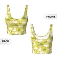 thumbnail image 5 of Fotbe Easter Bunny Pattern Womens' Sports Bra Longline Wirefree Padded with Medium Support Sports Moisture-Wicking Workou Vest,Tank Top-XX-Large, 5 of 7