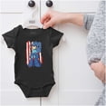thumbnail image 5 of Mega Man American Flag USA Video Game Romper Boys or Girls Infant Baby Brisco Brands NB, 5 of 6