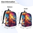 thumbnail image 3 of Yiaed Dreamy Night Sky White Horse Print Backpack, Premium Laptop Backpack, Travel Backpack for Women, Lightweight Backpacks, Comfortable Back Pack-Medium, 3 of 7