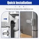 thumbnail image 5 of Wosthever Cerradura para refrigerador a prueba de niños, segura y práctica, para niños pequeños y focas envejecidas, exclusiva, 2 pack/lote Decoración del hogar Gris+2 piezas, 5 of 6