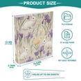 thumbnail image 3 of FORMRS 3 Ring Binder with Pockets 1.5" D-Rings Clip Board 200 Sheets Capacity, Purple Floral Rabbit, 3 of 8