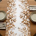 thumbnail image 5 of Table Runners 70 Inches Long Dress Scarves, Brown Eucalyptus Leaves Farmhouse Coffee/Dining/Kitchen Table Decor, Holiday Table Runner, Spring Summer Botanical 13x70 Inch, 5 of 9