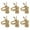 C, variant on CSChome Easter Napkin Rings Easter Napkin Rings Bunny Shape Matte Golden Napkin Holder Dinning Table Decorations