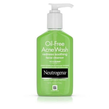 Neutrogena Salicylic Acid Facial Cleanser for Redness, 6 fl. (Best Drugstore Salicylic Acid Cleanser)