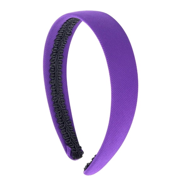 Motique Accessories 1 inch Fabric Covered Headband (Purple)