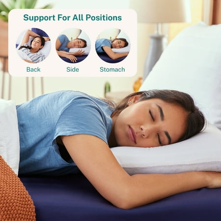 Sleep Innovations Classic Memory Foam Pillow, King Size, Breathable Knit Cover, 5-Year Warranty