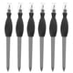 thumbnail image 1 of Juego de 12 limas de uñas de acero inoxidable de doble uso, empujador de piel muerta, tenedor, herramientas de manicura, recortador de cutículas (negro), 1 of 7