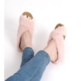 thumbnail image 3 of DREAM PAIRS Women's Fluffy House Shoes,Comfy Fuzzy Bedroom Non Slip Slide Slippers,Soft Faux Rabbit Fur Cross-Band Comfy Open Toe Slippers Indoor Outdoor SDSL2215W, 3 of 6