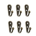 thumbnail image 2 of 24 ganchos vintage para colgar en la pared, ahorradores de espacio (bronce), 2 of 5