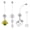 Clear, variant on 14G Flexible Clear Acrylic Pregnancy Belly Button Ring Flower,Letter Dangle Pregnancy Maternity Belly Rings 4PCS