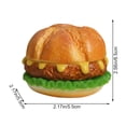 thumbnail image 2 of Jiibva 1PCS Simulation Tomato Cheese Hot Dog Bun Burger Model Fridge Magnet Kitchen Home Decoration Fridge Magnet Crafts, 2 of 7