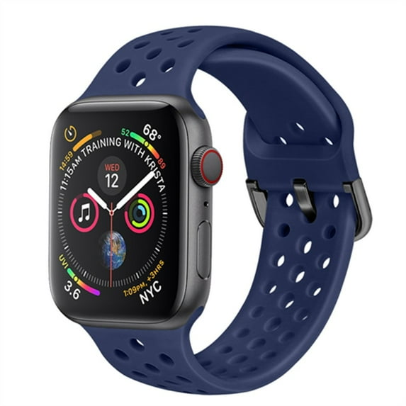 LEIXIUER Silicone Band for Apple Watch Bands 40mm 45mm 41mm 44mm 42mm 38mm Sport Breathable Extra-Soft Silicone Wristband Men Women Replacement Bands for iWatch Band Series 7 6 SE 5 4 3 2 1