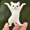 thumbnail image 3 of 2x Estatua de gato, bolígrafo, lápiz, soporte para teléfono móvil, oficina, hogar, decoración de escritorio, adornos de gato para cumpleaños Sunnimix Escultura de estatua de gato, 3 of 8