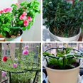 thumbnail image 4 of 4pcs, 9.84in Plastic Plant Support Pile Frame - Greenhouse Arrangement Semicircle Fixed Rod - Indoor Flower Plant Vine Climbing Bracket - Green, 4 of 5
