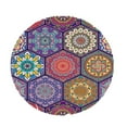 thumbnail image 3 of Nappe Rétro Élastique Nappe de Jardin Nappe Ronde pour table Ronde Ovale Style g 1.2m, 3 of 8