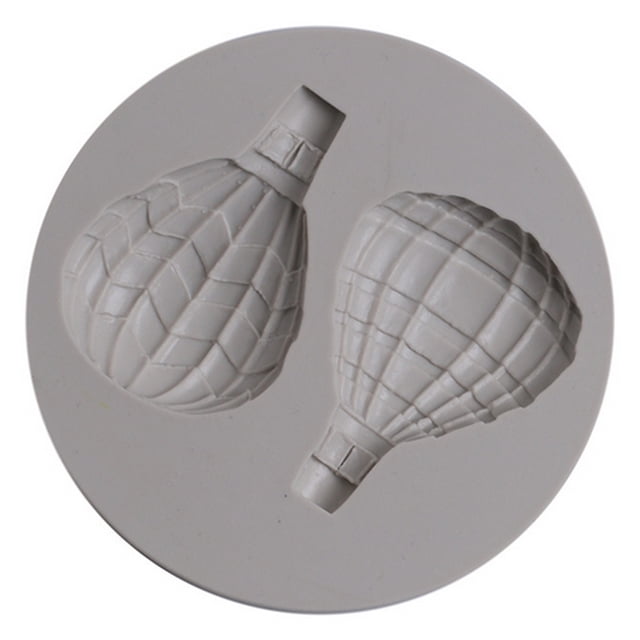 Molde decorativo de silicona para hornear pasteles, Fondant, patrón de globo aerostático (50-615)