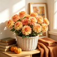 thumbnail image 5 of Artificial Peony Flowers for Vase, 3 Dahlias Artificial Flowers for Vintage Decor, Table Centerpieces, Entryway and Home Decor, #02, 5 of 6
