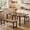 3pc-Gray, variant on Noelse Extendable Dining Table Set with Benches, 63" Space Saving Kitchen Dining Table for 2–6 People, Modern Wood 3-Piece Dining Room Set, Black