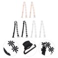 thumbnail image 3 of 3 Pairs Women Bra Shoulder Straps Replacement Lace Decor Bra Strap Accessory, 3 of 8