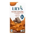 thumbnail image 2 of LILY'S Salted Caramel Flavored Milk Chocolate Style No Sugar Added, Gluten Free Sweets Bar, 2.8 oz, 2 of 9