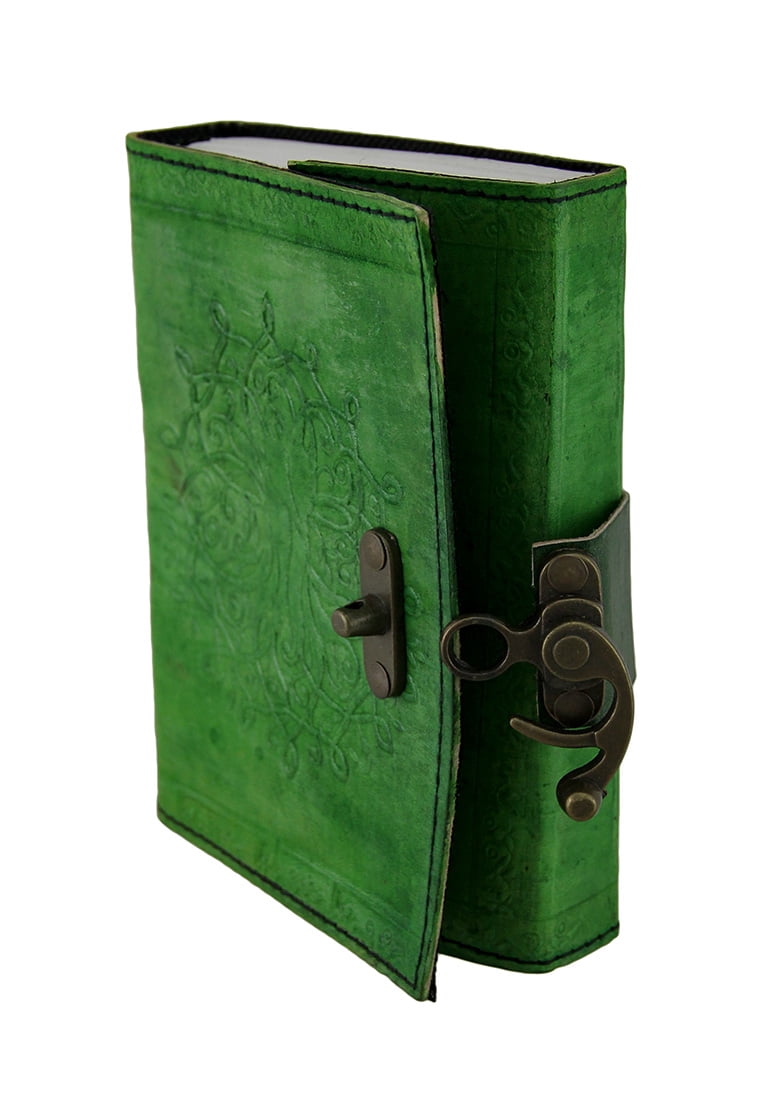 Green Treen of Life Leather Enbossed Journal, (Hardcover)