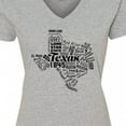 thumbnail image 4 of Inktastic Texas Word Salad- State Outline Women's V-Neck T-Shirt, 4 of 5