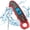 Red, variant on Meat Thermometer Digital Instant Read Thermometer Waterproof Food Thermometer with Backlight & Calibration for Grill and Cooking Turkey BBQ
