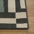 thumbnail image 7 of LR Home and Evette Rios Dora 2' x 3' Black/Ivory Geometric Indoor/Outdoor Area Rug, 7 of 7