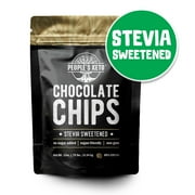 Sugar Free Chocolate Chips, Stevia Sweetened, 12 oz. Value Size, Non-GMO, Vegan, Keto, Low Carb, 60% Cocoa, All Natural, Baking Chips, Gluten Free, No Sugar Added