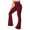 Red, variant on Blmnix Black Stretch Pants for Woman Yoga High Petite Bootcut Full Palazzo Pants for Junior 2024